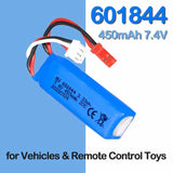 7.4V 450mAh 2S LiPo Battery 3.33wh for WLtoys RC Car K969 K979 K989 K999 1/28
