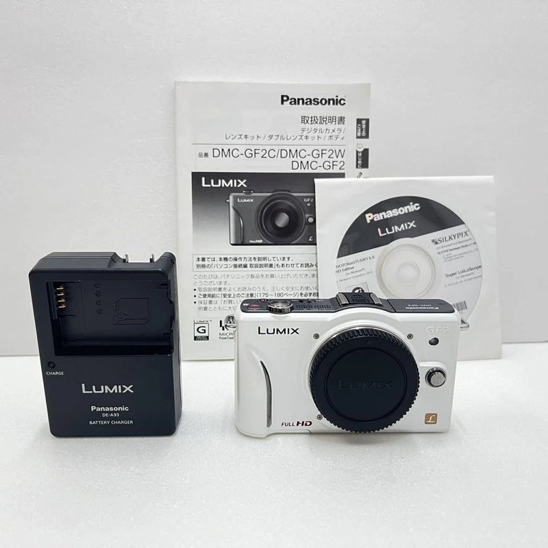 Panasonic LUMIX GF2 body white mirrorless single-lens camera