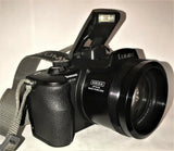 FOTOCAMERA PANASONIC LUMIX DMC  FZ20 NERA +WIDE CONVERTER 0,5X58MM MACRO +BORSA
