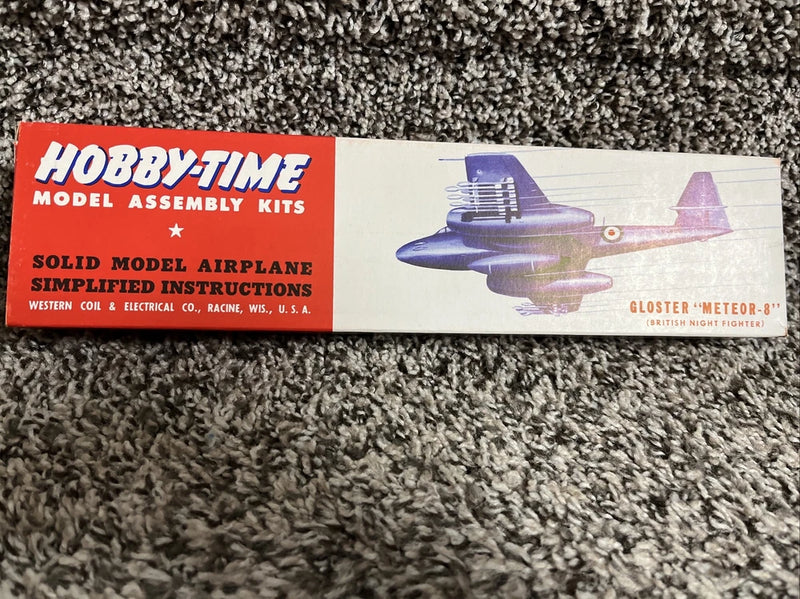Hobby-Time Gloster METEOR-8 vintage model airplane kit box