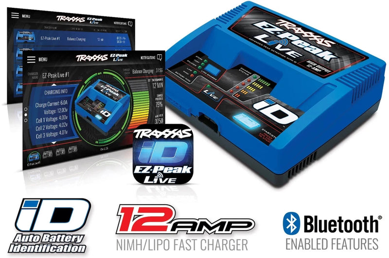 TRAXXAS 2971 - EZ-PEAK LIVE 12amp - NimH/LiPo FAST CHARGER w/ID  - TRA2971 Battery
