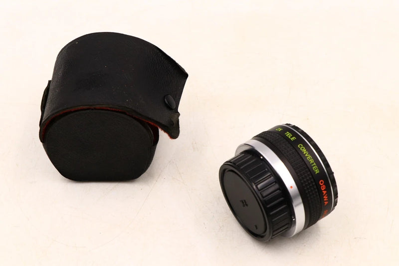 Osawa RC4 2X Tele Converter Pentax K Mount W/Case NWOB Converter