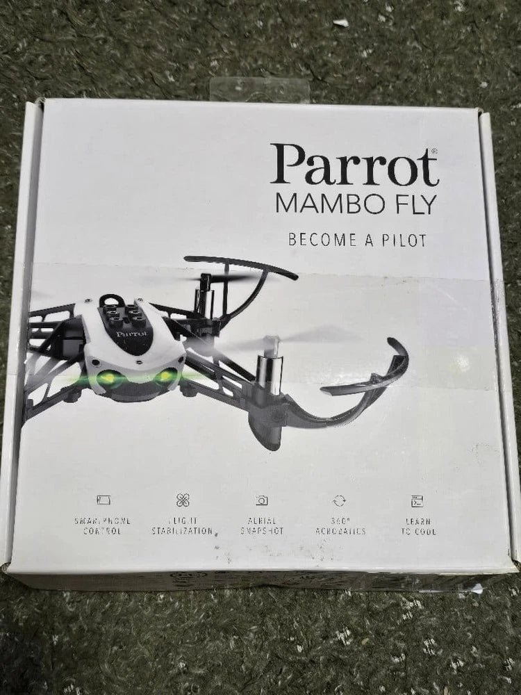 Parrot Mambo Fly mini quadcopter drone with camera on retail box