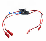 RC battery on/off switch with red/black wires and two red plug connectors
