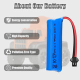 3.7V 1500mAh LiPo battery pack with red/black lead and connector for remote car