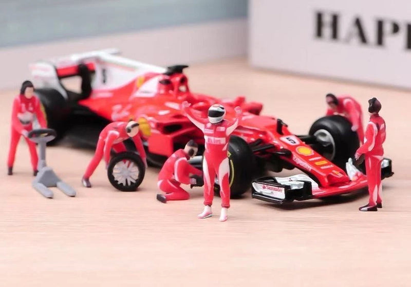 1:64 Painted Figure Model Miniature Resin Diorama Sand Formula 1 Racing Racer