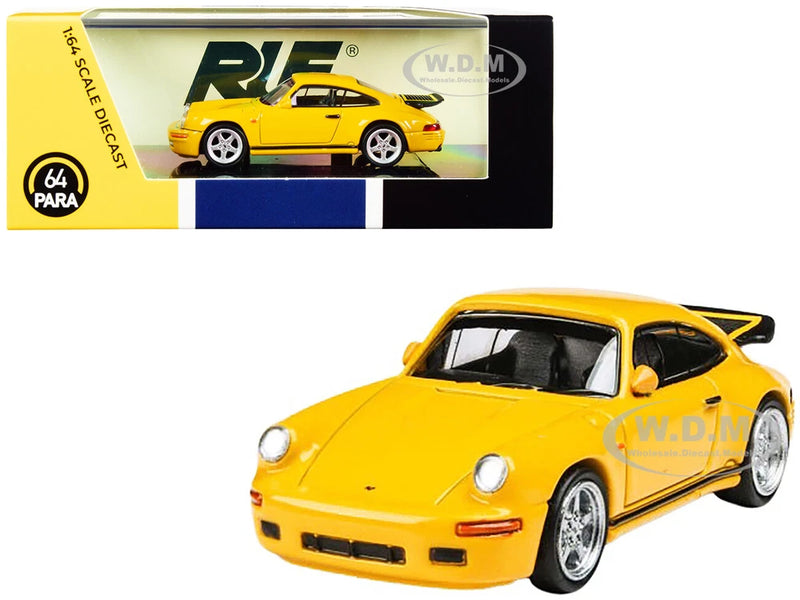 1987 RUF CTR YELLOWBIRD BLOSSOM YELLOW 1/64 DIECAST MODEL CAR PARAGON PA-55291