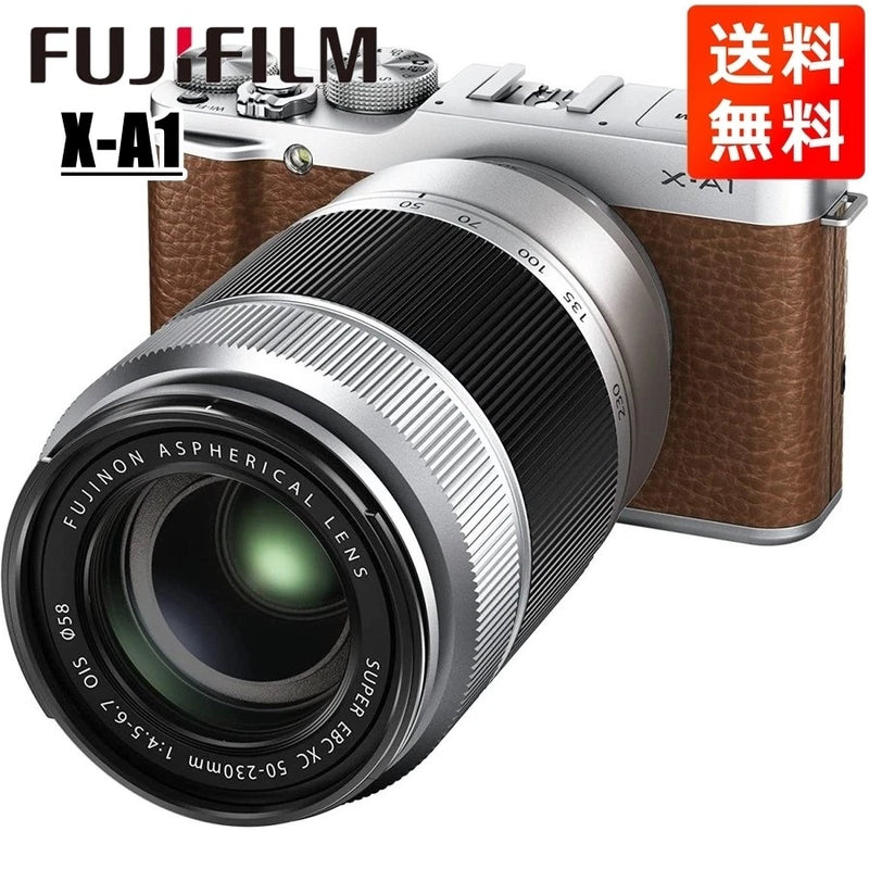 Fujifilm X-A1 Camera + 50-230mm Telephoto Lens Kit Brown Mirrorless Used
