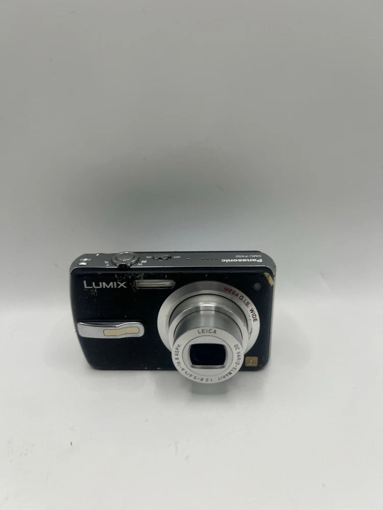 Panasonic Digital Camera Lumix DMC-FX50 7.2MP Black Tested W/ Battery + Cable