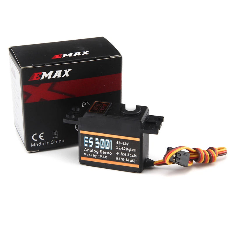 4pcs EMAX ES3001 Mini Digital Servo For RC Helicopter&Boat& Car Toys Black