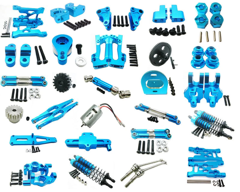 Arm/Shock Absorber/Motor Gears Metal Upgrade parts for Wltoys 1/12 12429 RC Car