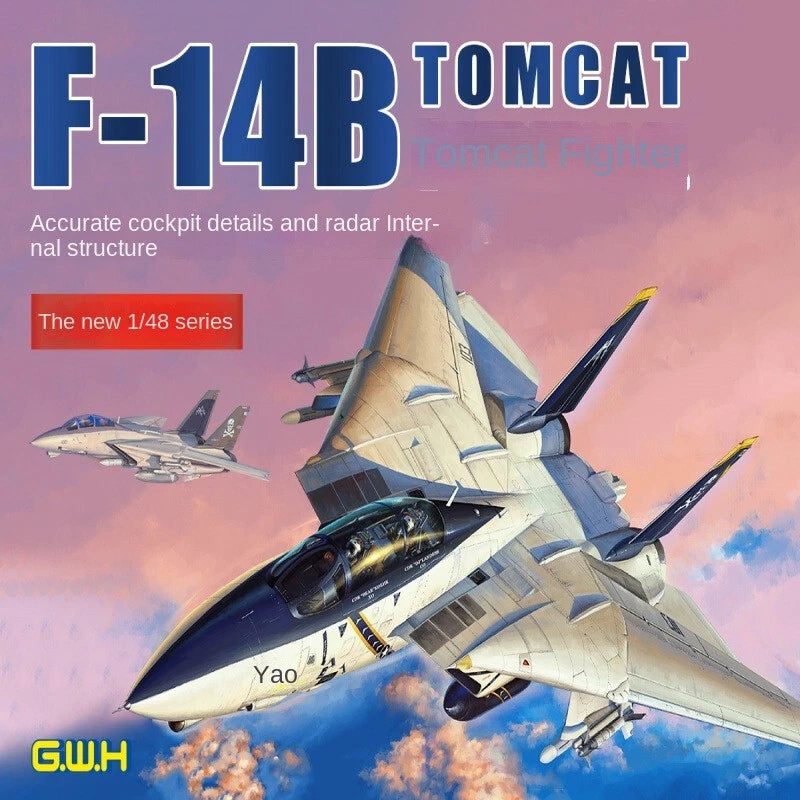Great Wall Hobby L4828 1/48 SCALE F-14B TOMCAT FIGHTER MODEK KIT