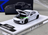 GB ATS 1:64 White BRZ Coupe Sports Open Model Diecast Collect Car