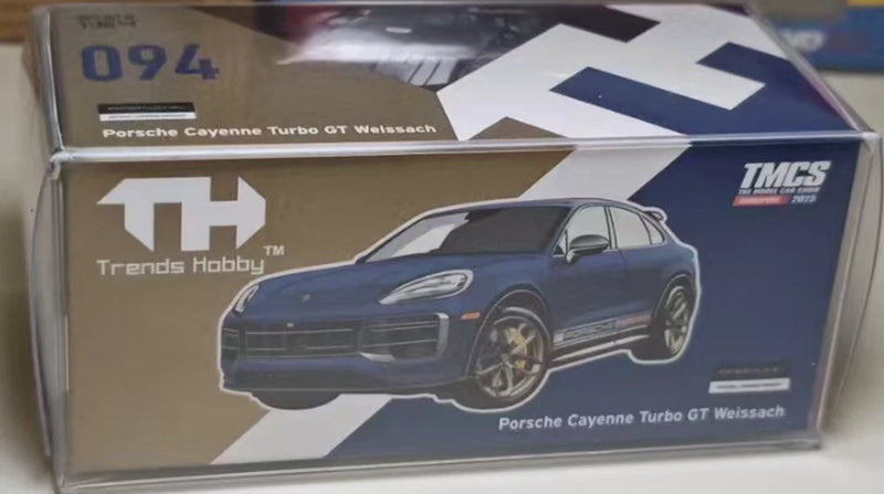 Trends Hobby Porsche Cayenne Turbo GT Singapore TMCS Limited 2025 Model Car Blue