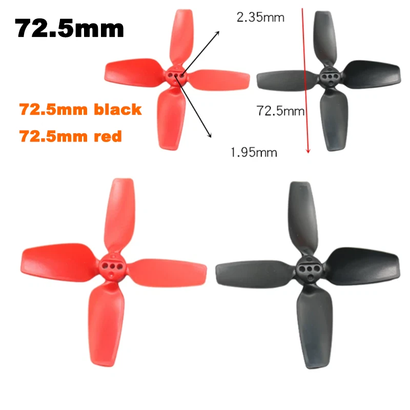 72.5mm 4-B-lade Propellers for Mini Drone FPV Quadcopter RC Spare Parts Props