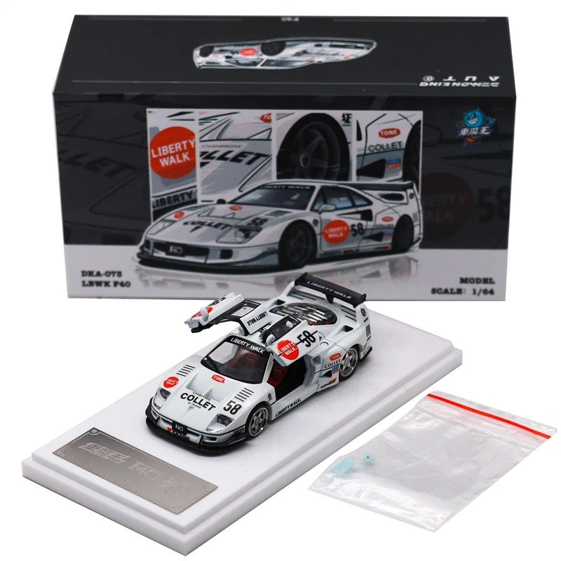 *Chase* Demon King Auto 1:64 LBWK F40 White Diecast Model Car