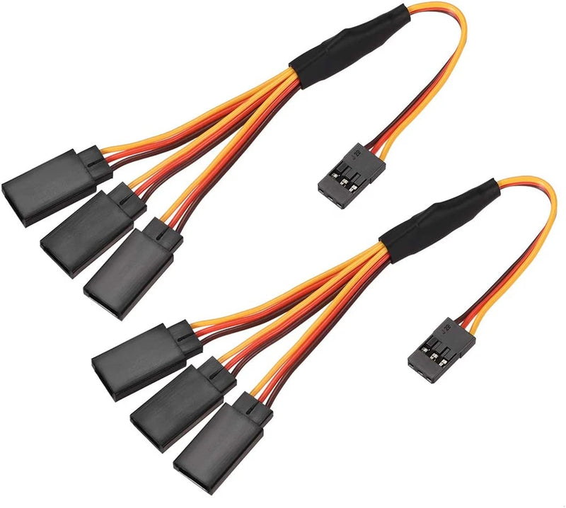 RC Products 4 Way Servo Wire Extension Cord 30 Core 168Mm 3 Pin in Brown/Red... Converter