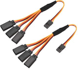 RC Products 4 Way Servo Wire Extension Cord 30 Core 168Mm 3 Pin in Brown/Red... Converter