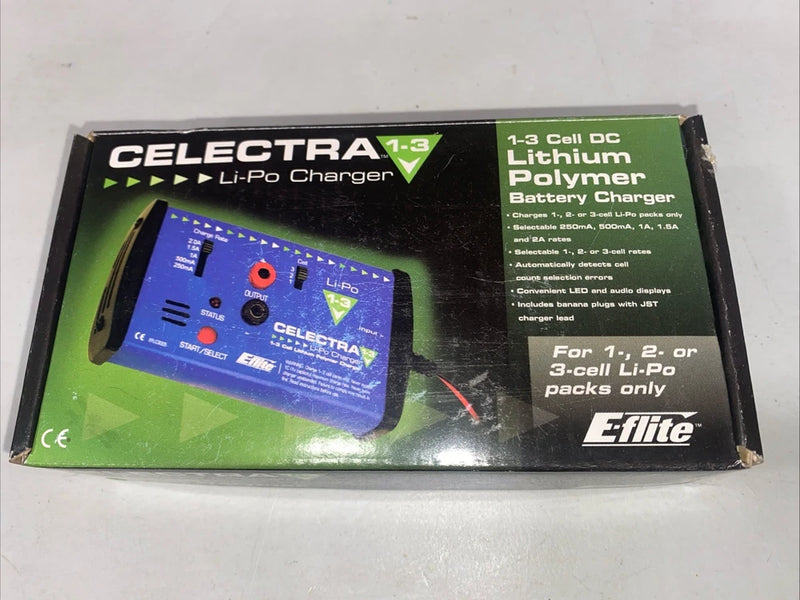 Celectra Li-Po Charger Brand New 1-3 Cell DC Lithium Polymer Battery Charger Battery