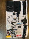 Lot of 2 GoPro hero 6 black, 4 batteries, extra chargers, mounts, accessories