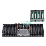 Battery capacity and internal resistance tester with multiple battery slots and LCD screen