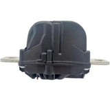 Black battery pyro fuse disconnect module with two mounting tabs and wire connector