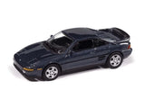 1991 Toyota MR2 - Bluish Gray 1:64 Scale Model - Johnny Lightning JLCG034B