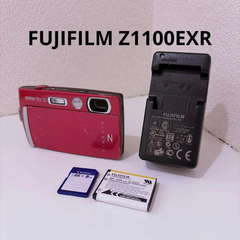 Fujifilm FinePix Z1100EXR Pink Digital Camera Tested with Battery and Charger