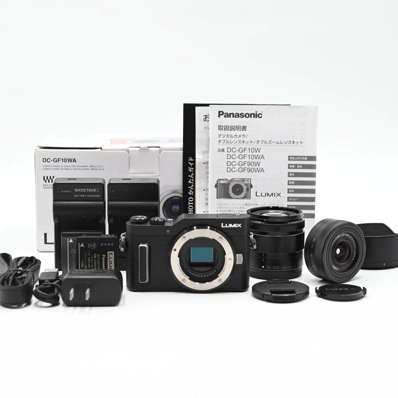 Panasonic LUMIX GF10 12-32mm 35-100mm Mirrorless Camera  black [Top Mint]