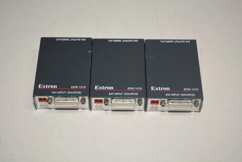 Lot 3x Extron EDID 101D DVI Emulator Minder Input Emulator EDID 101 #W3293