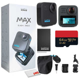 GoPro MAX 360 Black (2025) Waterproof Action Camera - 64GB Memory Card + More
