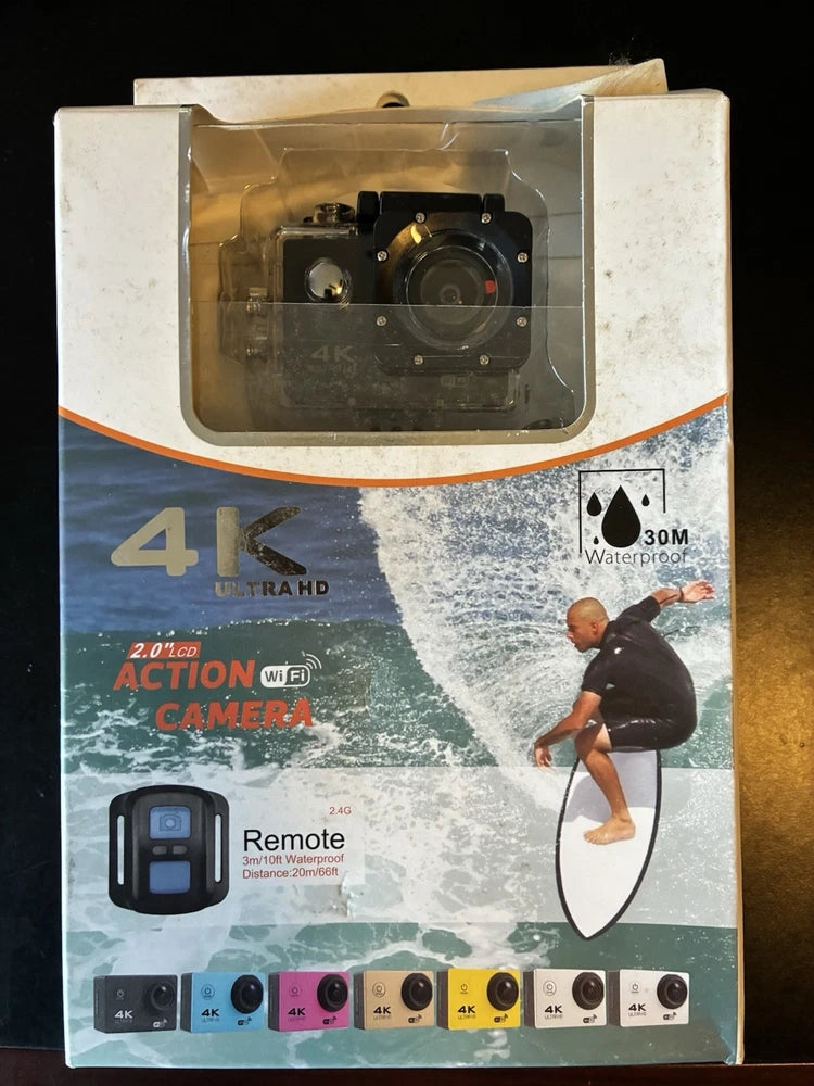 4K Ultra HD Action Camera with Remote 2.0?? LCD Screen Waterproof w/ Remote