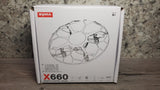 SYMA Mini Drone X660 LED Lights RC Quadcopter Black & Latte Color
