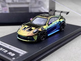 MJ 1/64 Scale Porsche 911 GT3 RS Chameleon Diecast Car Model Toy Gift NIB