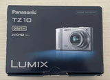 Panasonic LUMIX DMC-TZ10 Silver Compact Camera with 4GB SD Card