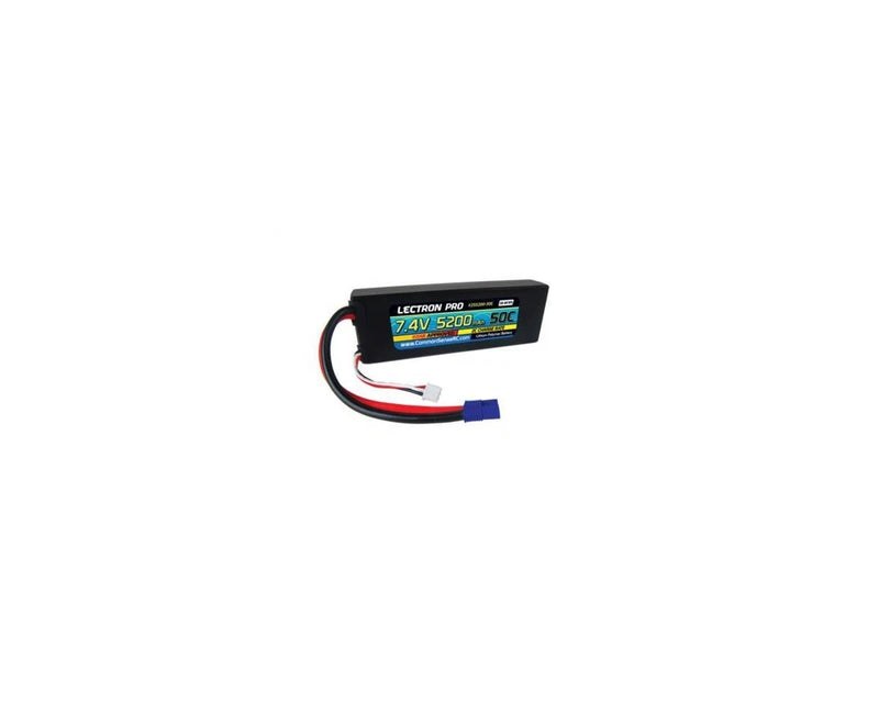 Common Sense RC Lectron Pro 2S LiPo Battery 50C (7.4V/5200mAh) w/EC3 Connector Battery