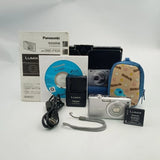 Panasonic LUMIX FX35 Silver Compact Digital Camera, 12MP, Wide-Angle Lens, Teste