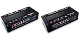 Fantom shorty silicon graphene LiPo battery, dual pack with labels, 1S/2S compatible