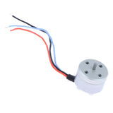 Brushless motor for mini aircraft with 3-wire lead and circular mounting plate