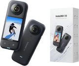 Insta360 X3 Waterproo 5.7K 360 AI Action Camera 4k,HDR Video 72MP 360 Photo