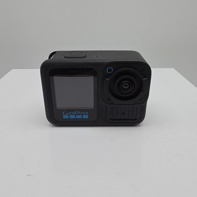 GoPro action camera with cracked front display and front lens