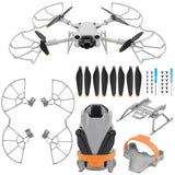 Craznick Mini 3 Pro Propeller Guard - 4 Pcs with Blades Landing Gear Gray
