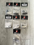 Set of 7 drone prop hub mounts in clear retail packaging