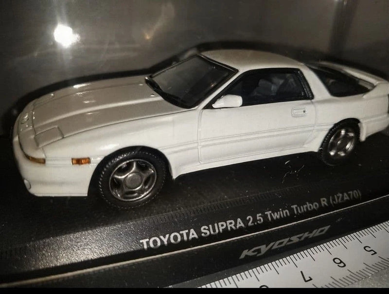 Kyosho Supra JZA70 2.5R 1/43 Diecast Model Car White Vintage Rare Limited