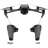 Drone front landing gear arms, left and right, dark gray