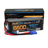4S 14.8V 6600mAh 75C-150C EC5 Lipo Battery Pack Powerhobby PHB4S660075EC5 Battery