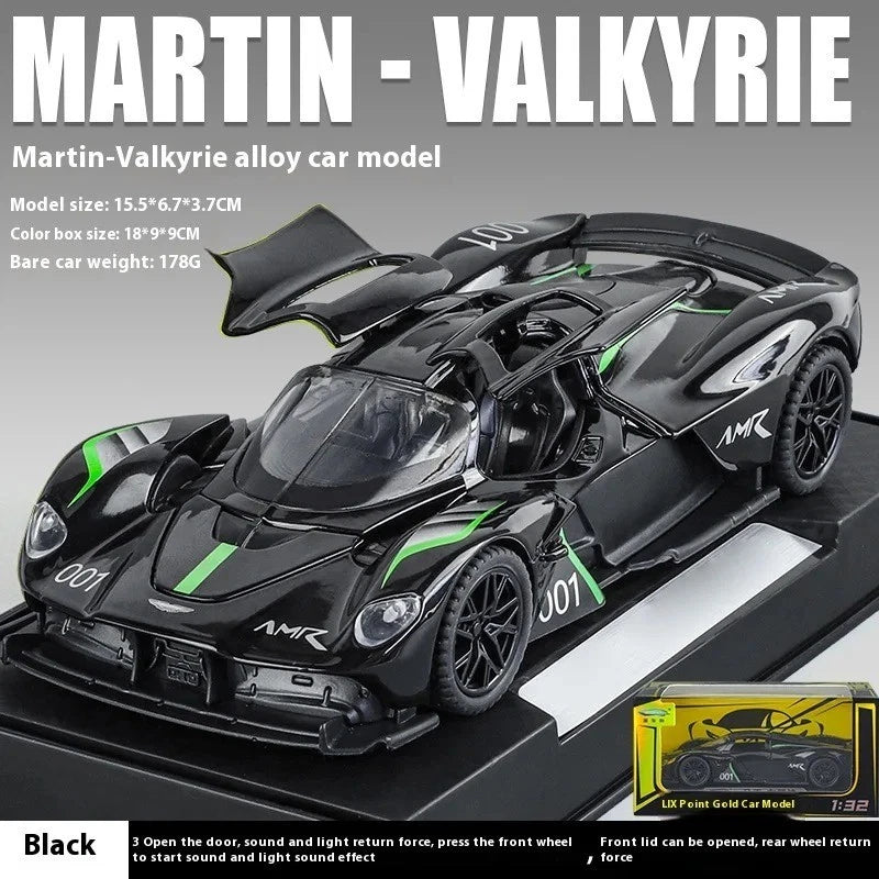 1:32 Aston Martin Valkyrie AMR 001 Supercar Alloy Diecast Metal Model Car