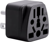 Unidapt US Travel Plug Adapter, EU,AU,UK,NZ,CN to USA (Type B), Grounded 3 Prong