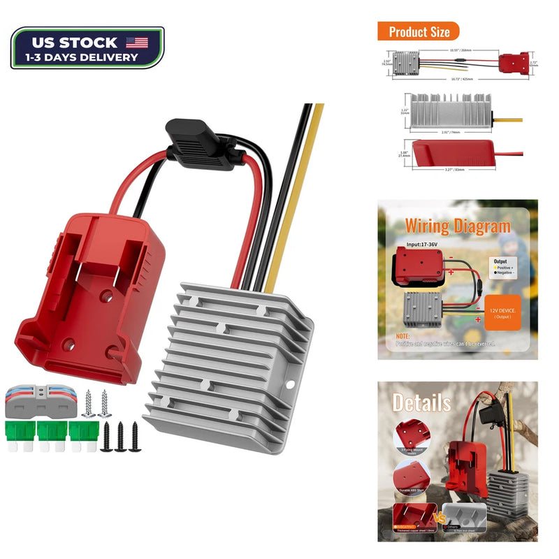 Step Down Converter 18V to 12V DC Buck Converter Regulator 20A 240W for RC Toys Converter