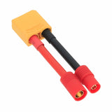HXT 6mm Male-/Female+ to XT90 Male cable 10AWG 5CM wire For Battery FPV UAV